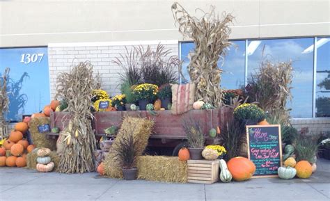 Great savings & free delivery / collection on many items. Autumnal store front display at Belton Hyvee. | Unique ...