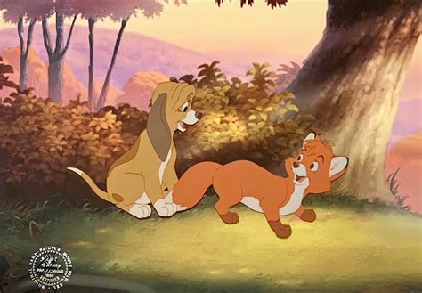 animation collection original production animation cel of copper and tod from the fox and the