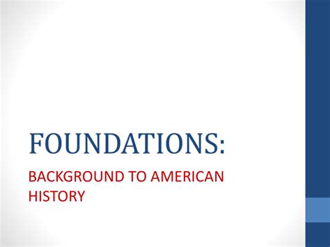 Foundations Of America