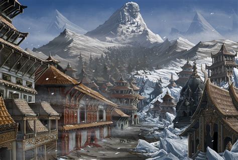 Fantasy Village Fantasy City Fantasy Landscape