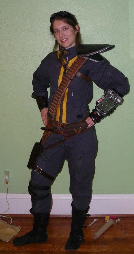 Fallout 3 Armored Vault Suit Cosplay Front By Silvericedragon1 On
