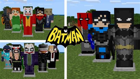 Novo Addonmod Do Batman No Minecraft Pe Youtube