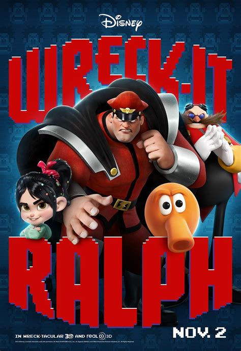 First Character Posters For Disneys Wreck It Ralph
