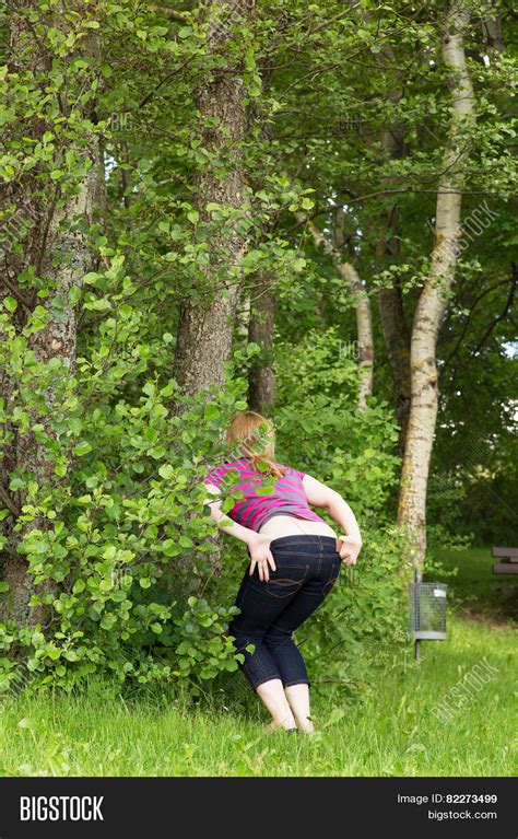 woman peeing nature image and photo free trial bigstock