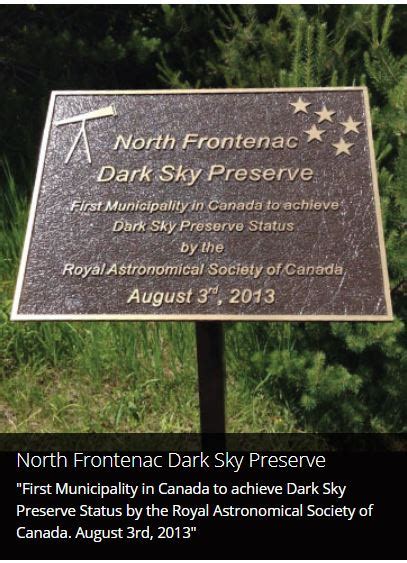 Dark Sky Preserve Township Of North Frontenac