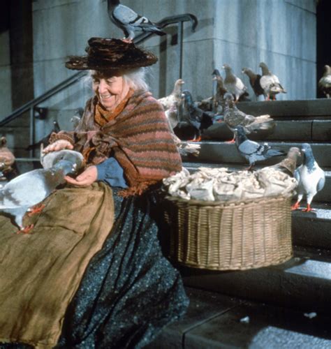 Bird Woman Jane Darwell ~ Mary Poppins 1964feeding The Birds