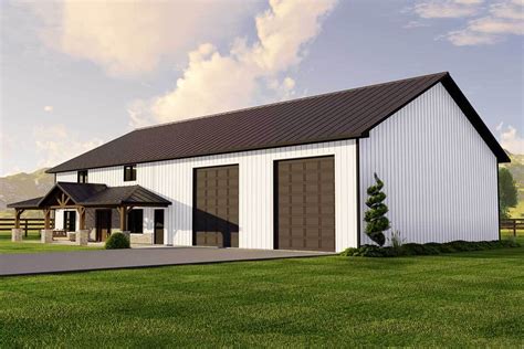 Welcoming Country Style Barndominium With Attached Shop W 2 Car Garage
