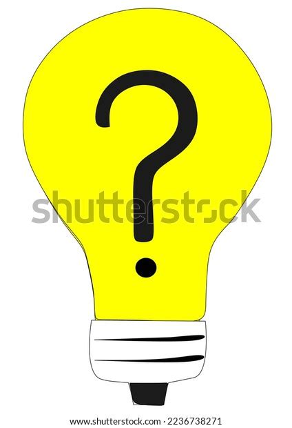 electric light bulb question mark vector stock vector royalty free 2236738271 shutterstock