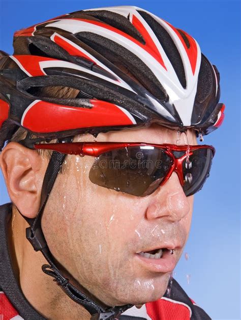 Sweaty Cyclist Stock Image Image Of Adult Fatigue Equipment 16235473