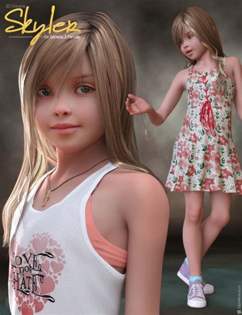 Skyler For Genesis 2 Female S Bundle 3D Models For Poser And Daz Studio