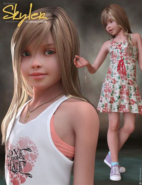 Skyler For Genesis 2 Females Bundle 3d Models For Poser And Daz Studio