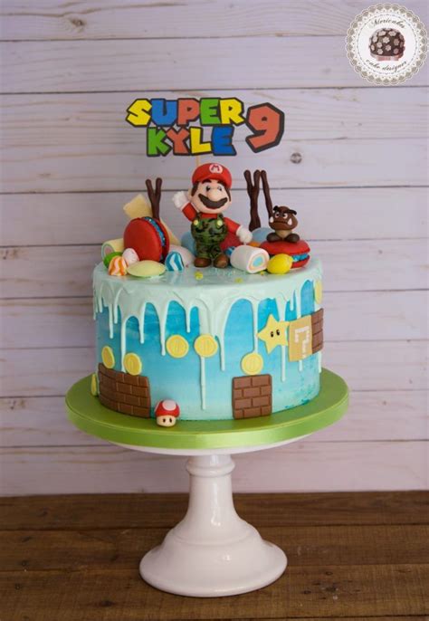 Super Mario Drip Cake Tarta De Super Mario Pastel De Mario Bros