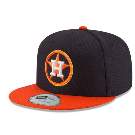 New Era Houston Astros Youth Navyorange Diamond Era 59fifty Fitted Hat