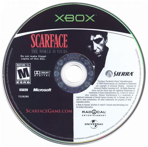 Scarface The World Is Yours 2006 Xbox Box Cover Art Mobygames