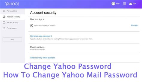 how to recover password from yahoo mail