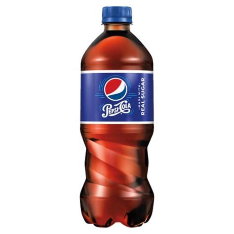 Pepsi Cola Real Sugar Soda 20 Fl Oz Kroger