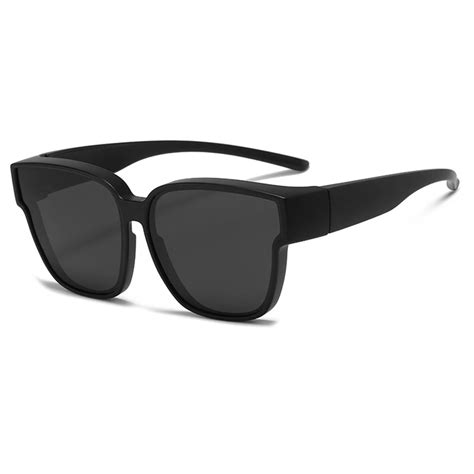 polarized lens fit over sunglasses sun protection anti glare wear over glasses for driving