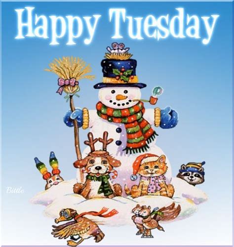 Holiday Happy Tuesday Snowman Quote Pictures Photos And Images For