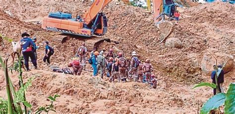 batang kali landslide bodies of man wife identified new straits times malaysia general