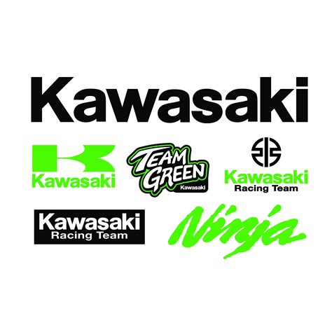 6 Pack Svg File Kawasaki Motorcycle Racing Logos Svg For Cricut Or