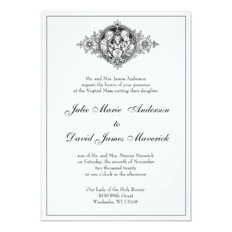 Catholic Wedding Invitation Templates Printable Word Searches