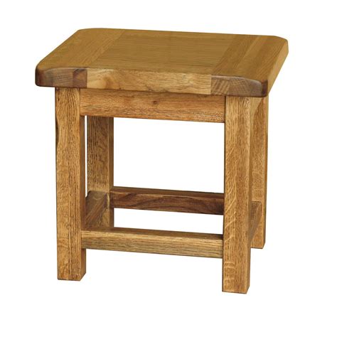 Country Oak Small Side Table Realwoods