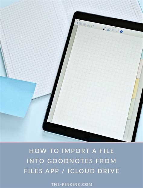 How To Import Pdf File Into Goodnotes App From Files App Icloud Drive