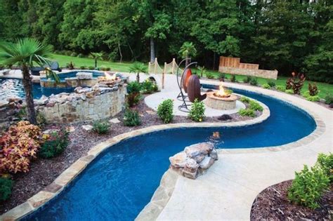 Insanely Cool Lazy River Pool Ideas In Home Backyard59 Homegardenmagz Backyard Lazy River