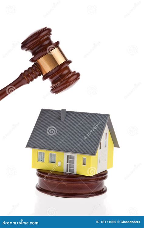 House Will Be Auctioned Foreclosure Sale Stock Image Image Of