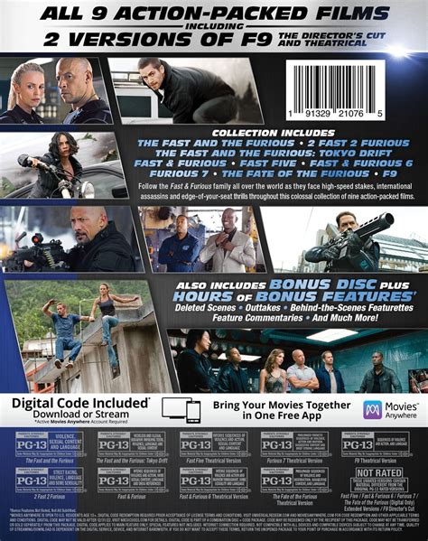 Buy Fast Furious Movie Collection Blu Ray Digital Online At Desertcart Philippines