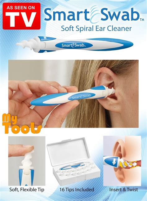 Smart Swab Easy Earwax Removal Soft Spiral Ear Cleaner