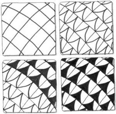 Easy 12 zentangle patterns step by step tutorial for beginners zendoodle antistress drawing 2. Zentangle Step by Step Instructions Doodle Doodling ...