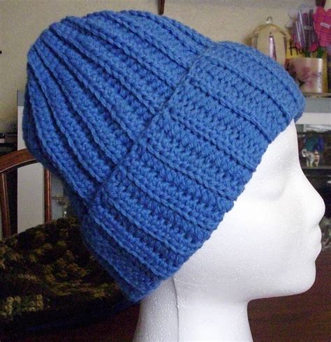 Ravelry Crochet Ribbed Hat Pattern By Elizabeth Ham