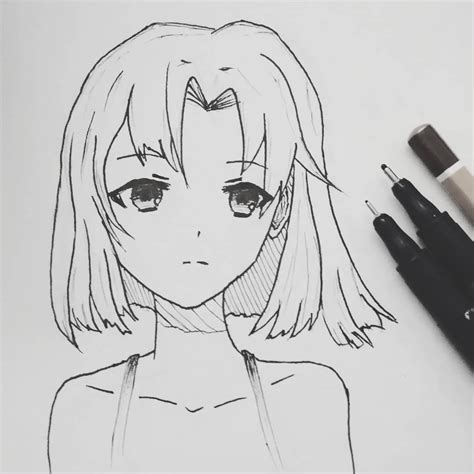 Pin By Enas Sutisna On Membuat Sketsa Anime Anime Draw Manga Character