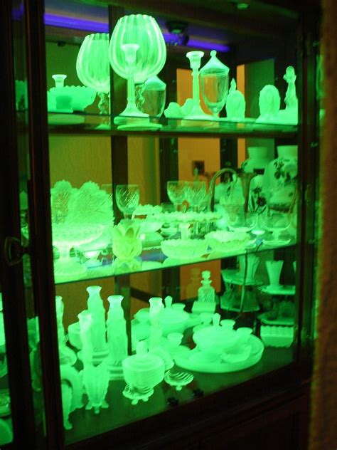 My Vaseline Uranium Glass Collection Collectors Weekly Glass Collection Vaseline Glass