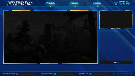 Free Twitch Stream Overlay Template 2018 8 On Behance Overlays