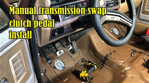 Manual Transmission Swap Bullnose Ford F Clutch Pedal Install