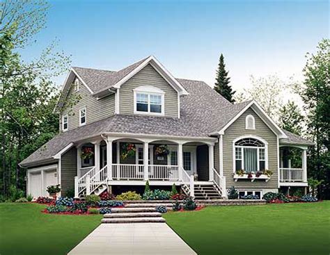 We offer a wide variety of country house plan styles that provide comfort and charm with luxury appointments. Three Charming Porches - 2141DR | Architectural Designs ...
