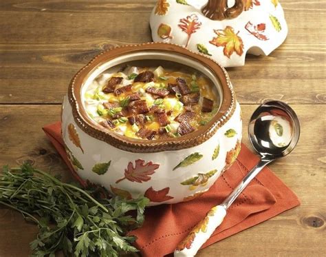What's the best temperature to bake crispy skin potatoes? temp-tations®+by+Tara:+Loaded+Baked+Potato+Soup (With ...