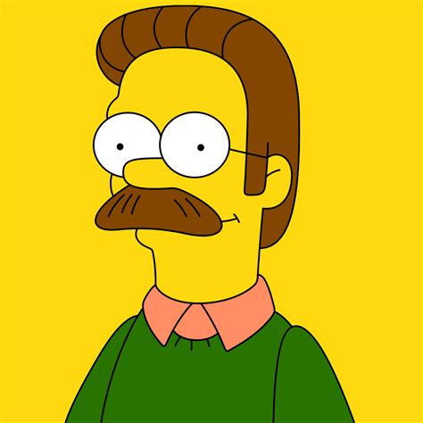 Ned Flanders Ned Flanders Simpsons Characters Character Drawing