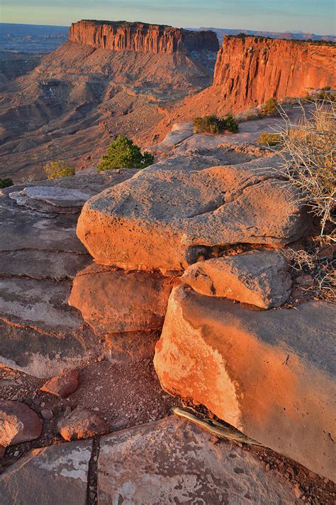 Canyon Ledge At Grand View Point Overlook Canyonlands Np Photograph