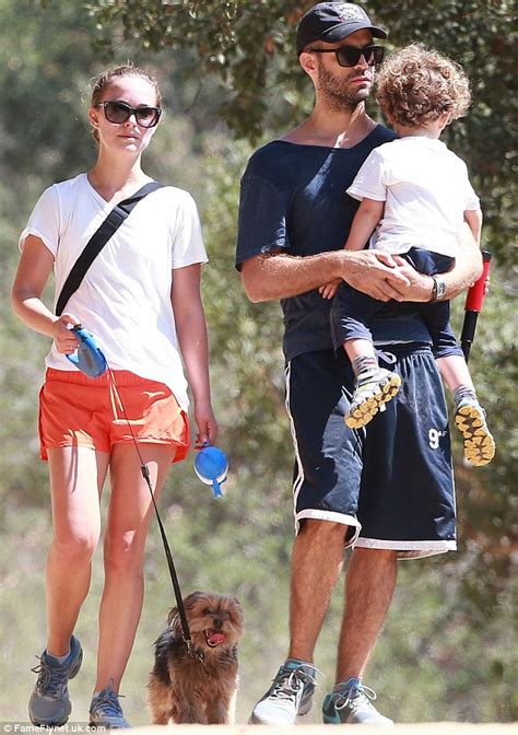 Natalie Portmann Tiny Shorts Hiking With Husband Benjamin Millepied And