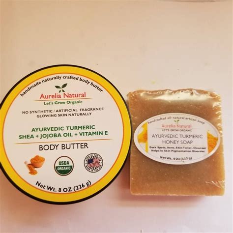 Turmeric Lemon Honey Skin Brightening Soap Face Body Natural Etsy