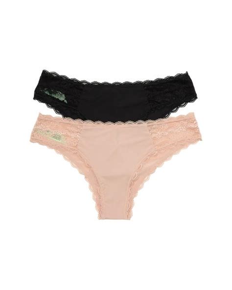 Honeydew Intimates Assorted 2 Pack Hipster Panties In Blackcafe At