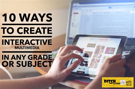 10 Ways To Create Interactive Multimedia In Any Gradesubject Ditch