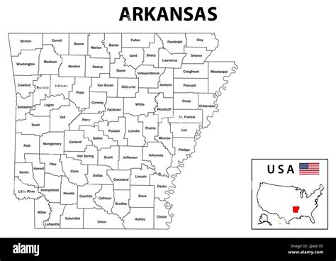 Arkansas Map State And District Map Of Arkansas Administrative And