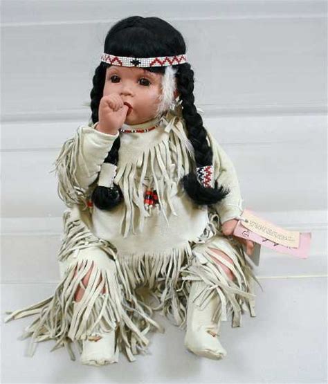 177 Porcelain Native Americanindian Doll