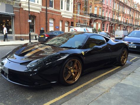 Ferrari Black And Gold Ferrari Car