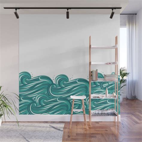 Sea Waves Wall Mural By Valentine Storm 8 X 8 Room Wall Painting