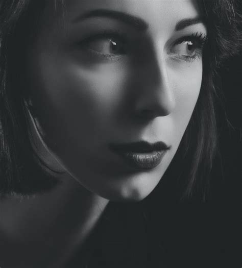 Grayscale Portrait Of Woman · Free Stock Photo